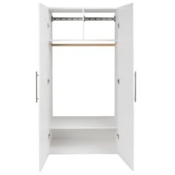 Prepac HangUps Wooden Garage Storage Wardrobe Cabinet In Black -Cymax Sales 1980634 5 L