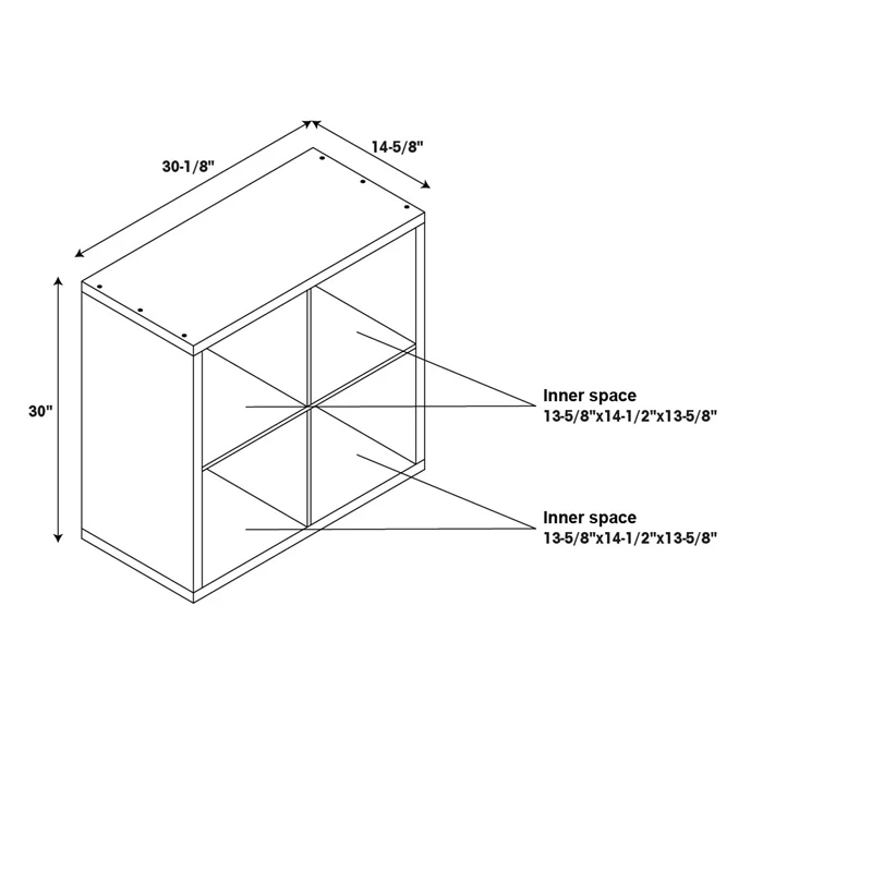 Linon Lane Four Cubby Wood Storage Cabinet In Gray 13 Linon Lane Four Cubby Wood Storage Cabinet In Gray - Image 13