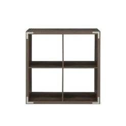 Linon Lane Four Cubby Wood Storage Cabinet In Gray 36 Linon Lane Four Cubby Wood Storage Cabinet In Gray -Cymax Sales 1984865 8 L