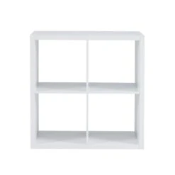 Linon Lane Two Cubby Wood Storage Cabinet In White -Cymax Sales 1984866 6 L