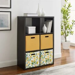 Linon Lane Two Cubby Wood Storage Cabinet In Espresso 27 Linon Lane Two Cubby Wood Storage Cabinet In Espresso -Cymax Sales 1984867 23 L