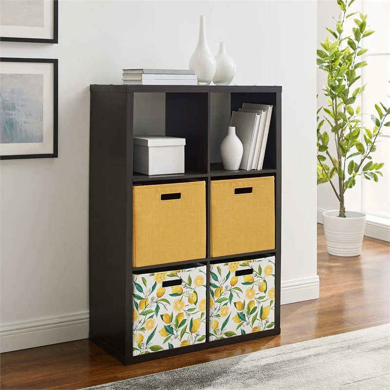 Linon Lane Two Cubby Wood Storage Cabinet In Espresso 8 Linon Lane Two Cubby Wood Storage Cabinet In Espresso - Image 8