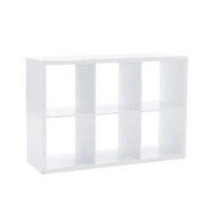 Linon Lane Two Cubby Wood Storage Cabinet In White -Cymax Sales 1984869 10 L