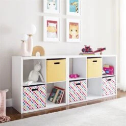 Linon Lane Two Cubby Wood Storage Cabinet In White -Cymax Sales 1984869 14 L