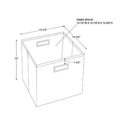 Linon Lane Two Pack Fabric Floral Storage Bin In Pink -Cymax Sales 1984875 16 L