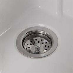 Simpli Home Maile 28" Laundry Sink Cabinet In White -Cymax Sales 1991216 3 L