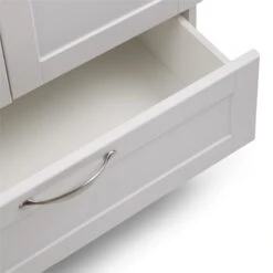 Simpli Home Maile 28" Laundry Sink Cabinet In White -Cymax Sales 1991216 7 L