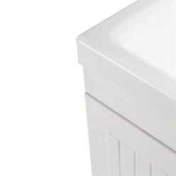 Simpli Home Murphy 24" Laundry Sink Cabinet In White 11 Simpli Home Murphy 24" Laundry Sink Cabinet In White -Cymax Sales 1991217 4 L