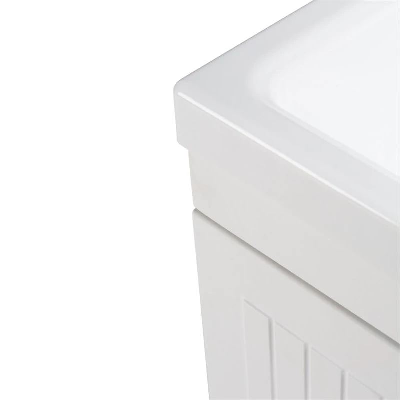 Simpli Home Murphy 24" Laundry Sink Cabinet In White 5 Simpli Home Murphy 24" Laundry Sink Cabinet In White - Image 5
