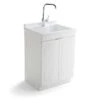 Simpli Home Murphy 24" Laundry Sink Cabinet In White