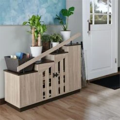 Furniture Of America Barstead Wood Staircase Shoe Cabinet In Gray Oak 37 Furniture Of America Barstead Wood Staircase Shoe Cabinet In Gray Oak -Cymax Sales 1993933 10 L