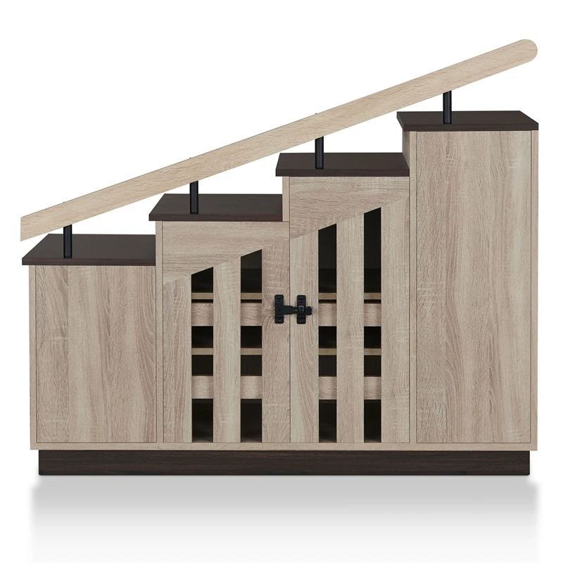 Furniture Of America Barstead Wood Staircase Shoe Cabinet In Gray Oak 20 Furniture Of America Barstead Wood Staircase Shoe Cabinet In Gray Oak - Image 20