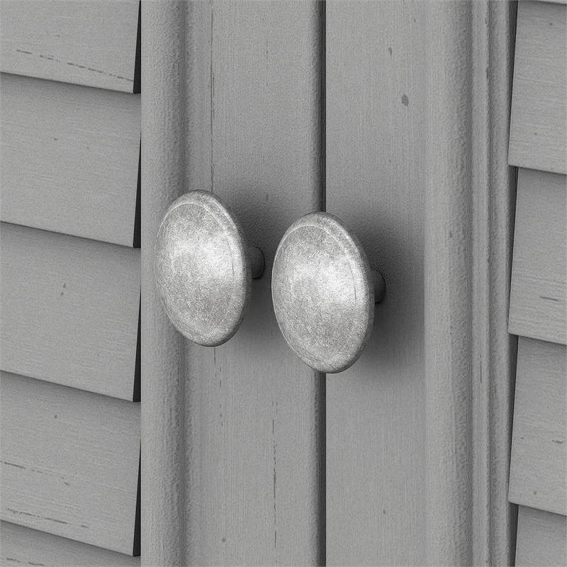 Bush Furniture Fairview Shoe Storage Cabinet With Doors In Cape Cod Gray 5 Bush Furniture Fairview Shoe Storage Cabinet With Doors In Cape Cod Gray - Image 5