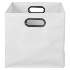 Niche Cubo Foldable Fabric Storage Bin- White -Cymax Sales 2011713 2 L