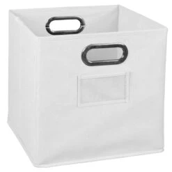 Niche Cubo Foldable Fabric Storage Bin- White -Cymax Sales 2011713 6 L