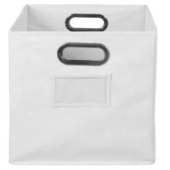 Niche Cubo Foldable Fabric Storage Bin- White -Cymax Sales 2011713 9 L