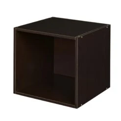 Niche Cubo Storage Set - 2 Cubes And 1 Canvas Bin- Truffle/White -Cymax Sales 2011718 2 L