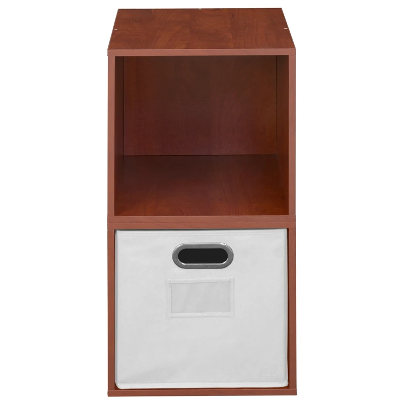 Niche Cubo Storage Set - 2 Cubes And 1 Canvas Bin- Cherry/White 15 Niche Cubo Storage Set - 2 Cubes And 1 Canvas Bin- Cherry/White - Image 15