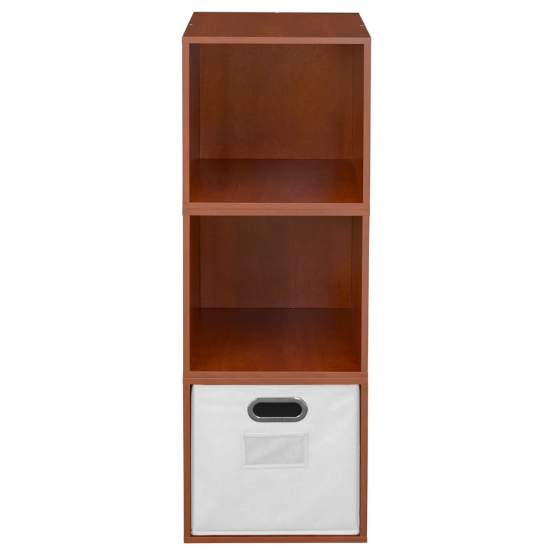 Niche Cubo Storage Set - 3 Cubes And 1 Canvas Bin- Cherry/White 16 Niche Cubo Storage Set - 3 Cubes And 1 Canvas Bin- Cherry/White - Image 16