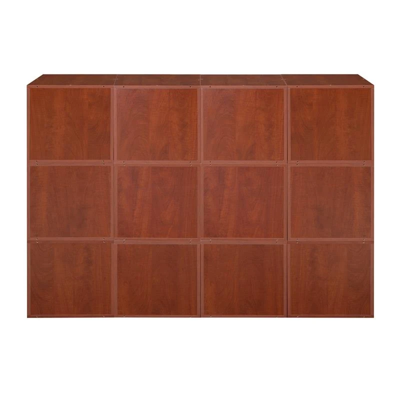 Niche Cubo Storage Set - 12 Cubes And 6 Canvas Bins- Cherry/White 3 Niche Cubo Storage Set - 12 Cubes And 6 Canvas Bins- Cherry/White - Image 3