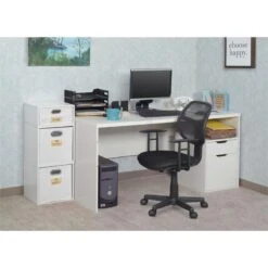 Niche Cubo Set- 2 Full/1 Half Cube W/ Foldable Bins- White Wood Grain/White -Cymax Sales 2011795 5 L