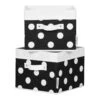 South Shore Storit Canvas Baskets In Dots (Set Of 2)