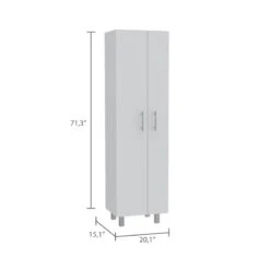 TuHome White Modern Engineered Wood Nala Modern Storage Cabinet 14 TuHome White Modern Engineered Wood Nala Modern Storage Cabinet -Cymax Sales 2019293 2 L