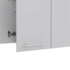 TUHOME 120 Wall Cabinet Engineered Wood Cabinets In Black -Cymax Sales 2019336 8 L