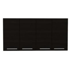 TUHOME 120 Wall Cabinet Engineered Wood Cabinets In Black -Cymax Sales 2019339 6 L
