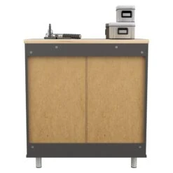 Inval America Kratos Engineered Wood 3-Drawer Garage Cabinet In Dark Gray -Cymax Sales 2105078 7 L