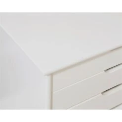 Riverbay Furniture Six Drawer Wide Wood Rolling Cart In White Wash 26 Riverbay Furniture Six Drawer Wide Wood Rolling Cart In White Wash -Cymax Sales 2118915 18 L