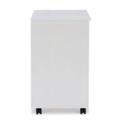 Riverbay Furniture Six Drawer Wide Wood Rolling Cart In White Wash 30 Riverbay Furniture Six Drawer Wide Wood Rolling Cart In White Wash -Cymax Sales 2118915 6 L