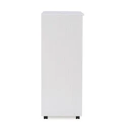 Riverbay Furniture 8-Drawer Transitional Wood Storage Cart In White Wash -Cymax Sales 2118918 7 L