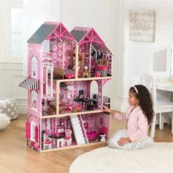 Kidkraft Bella 16 Piece Multicolored Wooden Plastic Dollhouse -Cymax Sales 2128153 13 L