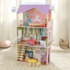 Kidkraft Poppy 11 Piece Multicolored Wooden Plastic Dollhouse -Cymax Sales 2128225 10 L
