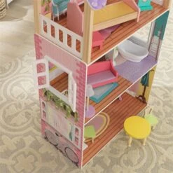 Kidkraft Poppy 11 Piece Multicolored Wooden Plastic Dollhouse -Cymax Sales 2128225 16 L