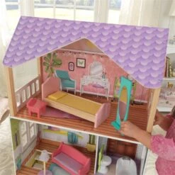 Kidkraft Poppy 11 Piece Multicolored Wooden Plastic Dollhouse -Cymax Sales 2128225 19 L