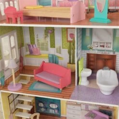 Kidkraft Poppy 11 Piece Multicolored Wooden Plastic Dollhouse -Cymax Sales 2128225 20 L