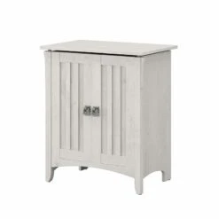Salinas Laundry Hamper With Lid And Liner In Cape Cod Gray - Engineered Wood -Cymax Sales 2142374 L
