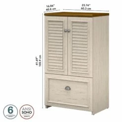 Bush Furniture Fairview Shoe Storage Cabinet With Doors In Cape Cod Gray 26 Bush Furniture Fairview Shoe Storage Cabinet With Doors In Cape Cod Gray -Cymax Sales 2163741 5 L
