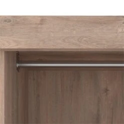 Bestar Pur 86" Closet Organizer With Storage Cubbies In Rustic Brown -Cymax Sales 2194042 15 L