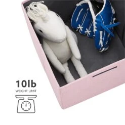 Linon Lane Two Pack Fabric Floral Storage Bin In Pink -Cymax Sales 2201285 19 L