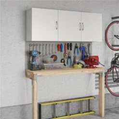 SystemBuild Lonn 54" Wall Cabinet In Black -Cymax Sales 2216373 7 L