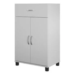 SystemBuild Lonn 24" 1 Drawer/2 Door Base Storage Cabinet In Black -Cymax Sales 2216376 L