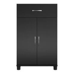 SystemBuild Lonn 24" 1 Drawer/2 Door Base Storage Cabinet In Black -Cymax Sales 2216377 6 L