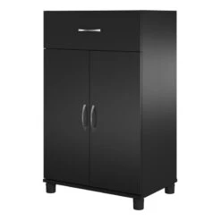 SystemBuild Lonn 24" 1 Drawer/2 Door Base Storage Cabinet In Dove Gray -Cymax Sales 2216377 L 1