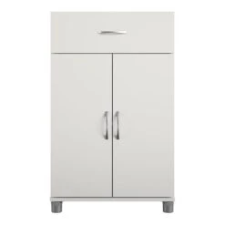SystemBuild Lonn 24" 1 Drawer/2 Door Base Storage Cabinet In Dove Gray -Cymax Sales 2216378 6 L 1