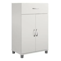 SystemBuild Lonn 24" 1 Drawer/2 Door Base Storage Cabinet In Dove Gray -Cymax Sales 2216378 7 L 1