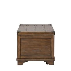 Bowery Hill Traditional Storage Trunk In Light Brown 14 Bowery Hill Traditional Storage Trunk In Light Brown -Cymax Sales 2253912 2 L