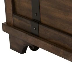 Bowery Hill Traditional Storage Trunk In Light Brown 19 Bowery Hill Traditional Storage Trunk In Light Brown -Cymax Sales 2253912 7 L